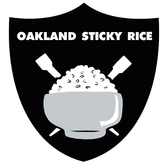 Oakland Raiders Sticky Rice Logo DIY iron on transfer (heat transfer)